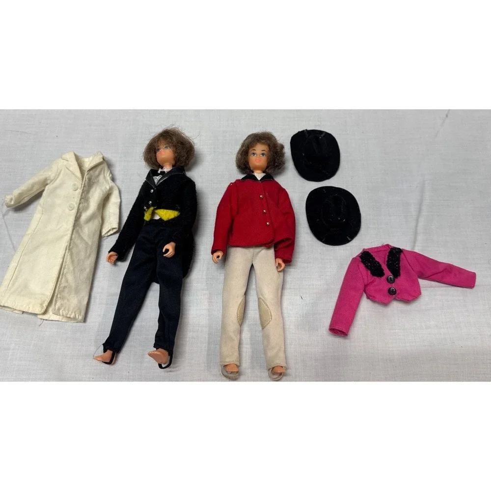 Vintage 2 Breyer Show Jumper Rider Figure Dolls Brenda 7.5 inch Dressed
